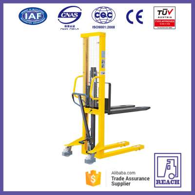 100kg construction warehouse equipment forklift stacker/ hydraulic lift pallet jack truck