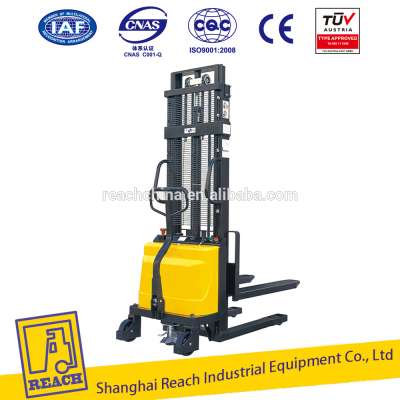 Small Type Manual Semi Electric Forklift Stacker Price 1 Ton for Sale